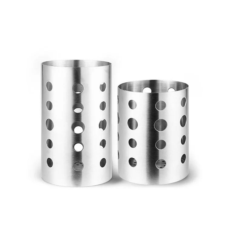 

Thick 304 Stainless Steel Chopsticks Water Draining Tableware Barrel Kitchen Restaurant Creative Storage Water Draining Chopstic