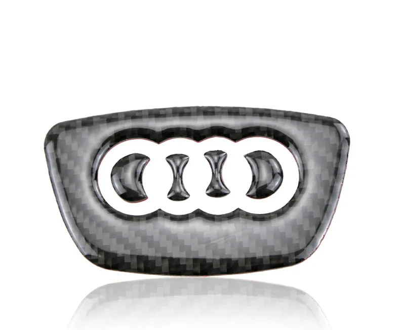 Для Audi A1 A3 A5 A4 A6 A7 A8 S3 S4 S5 S6 S7 Q3 Q5 Q7 TT углеродного волокна рулевого колеса автомобиля декоративное кольцо стикером лого в виде наклейки на автомобиль