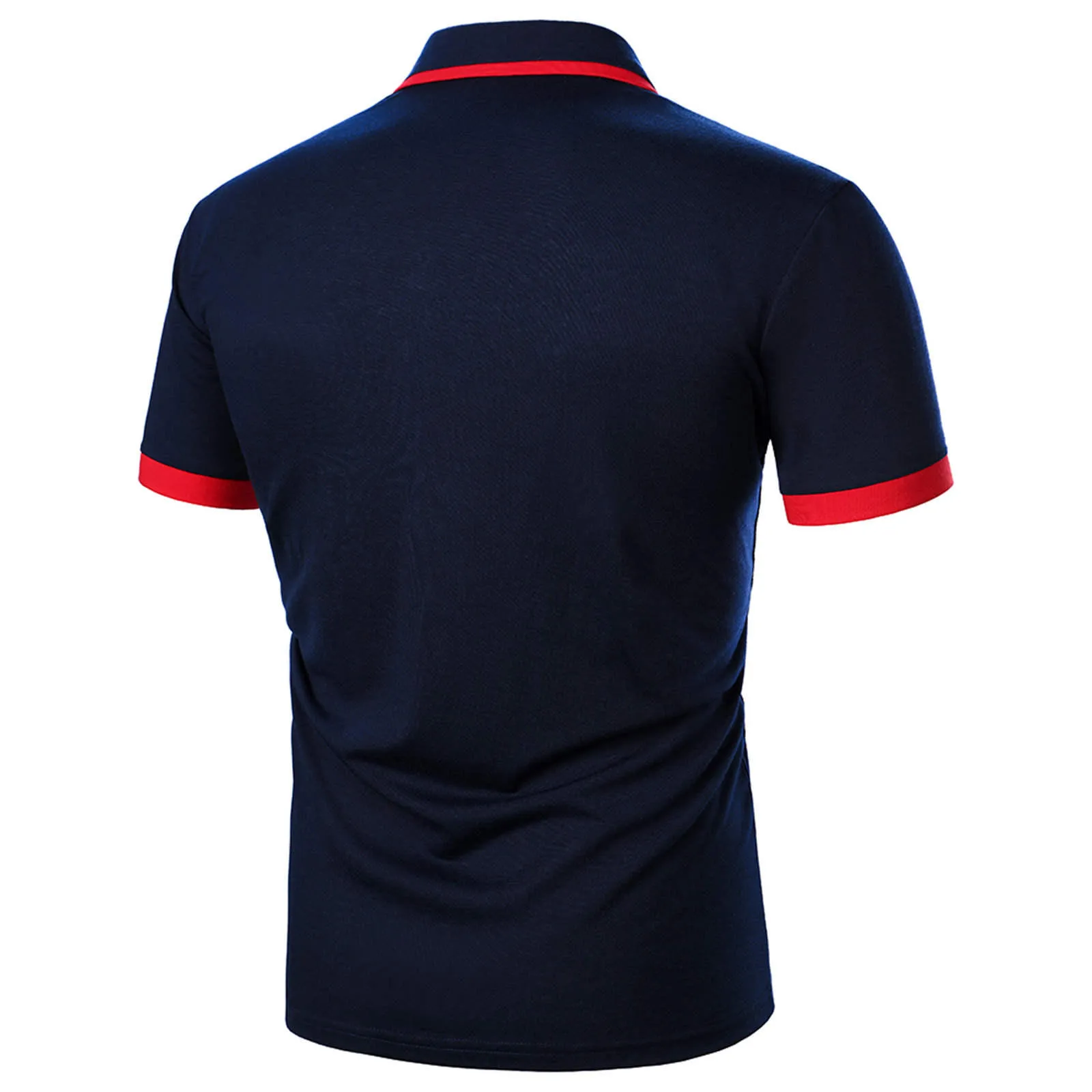 CHJJHH Polos para Hombre Polo De Punto De Manga Corta De Verano Ropa De  Hombre Polos De Moda A Rayas Camisetas Ropa Fresca para Hombre Navy XXL :  : Moda