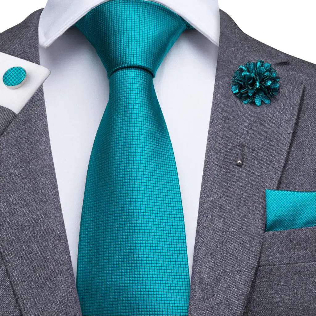 Мужской Шелковый галстук однотонный синий галстук-бабочка в полоску для свадьбы бизнес Подарочная коробка галстук набор бутоньерка карманные Квадратные запонки галстук Hi-Tie