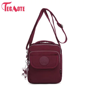 

TEGAOTE Nylon Women Shoulder Bags Solid Zipper Bags Handbags Women Messenger Bag Summer Beach Crossbody Bags Female Sac A Main