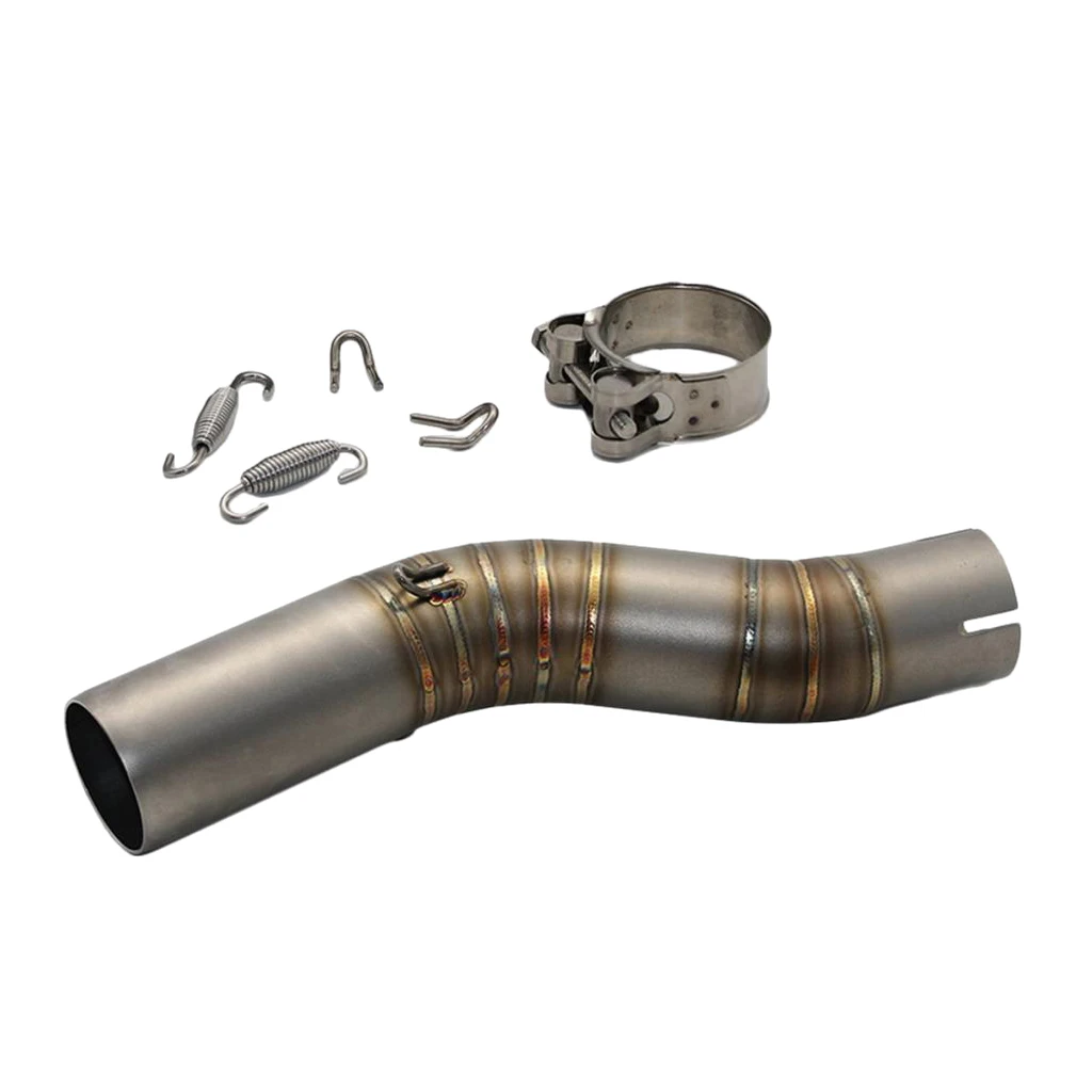 Stainless Steel Slip-On Exhaust Mid Pipe For GSXR 1000 2005 2006