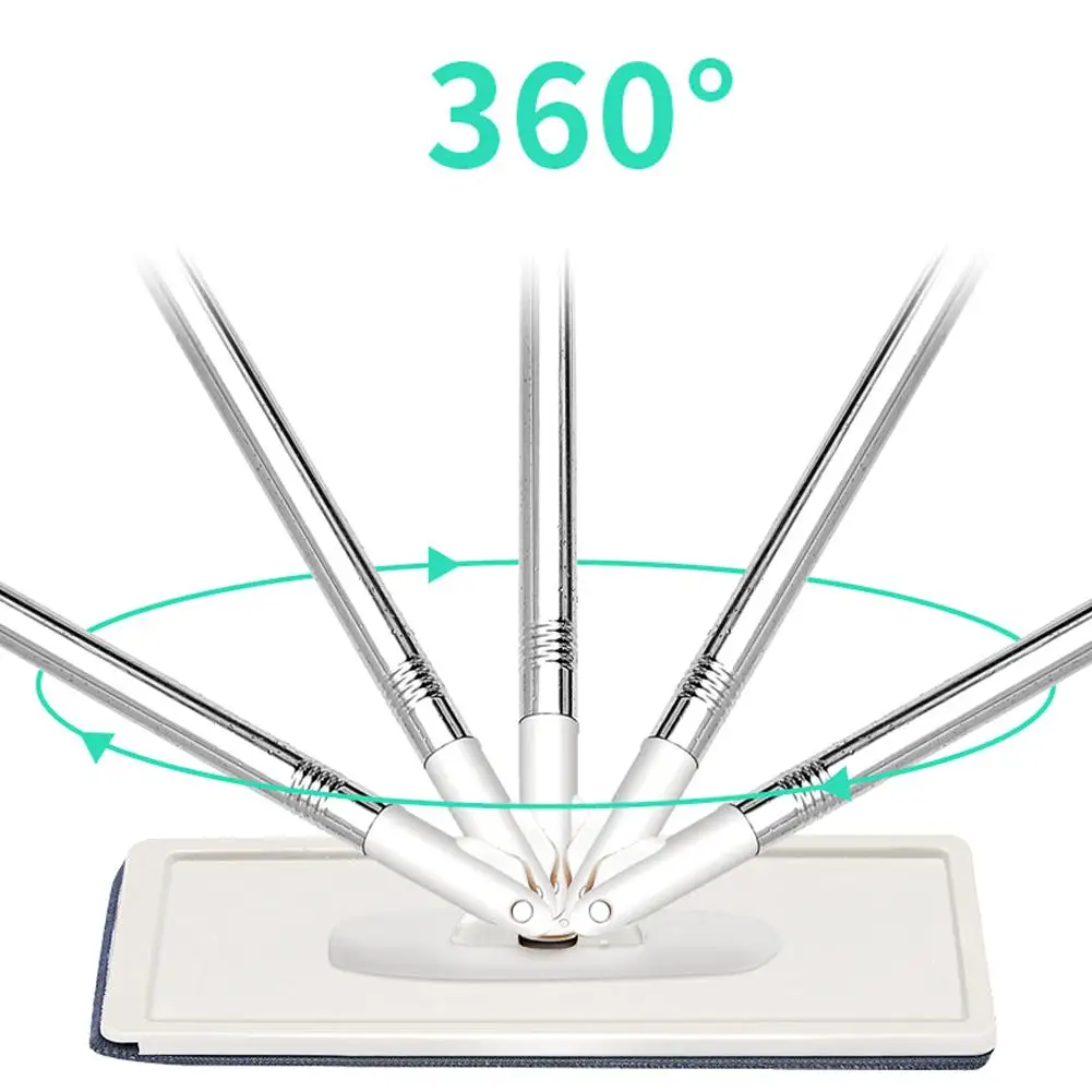 Плоская Автоматическая швабра, ручная стирка, телескопическая штанга, тряпка из микрофибры, набор, 360 градусов, вращается, волшебная Чистка, мочалка, домашний очиститель пола