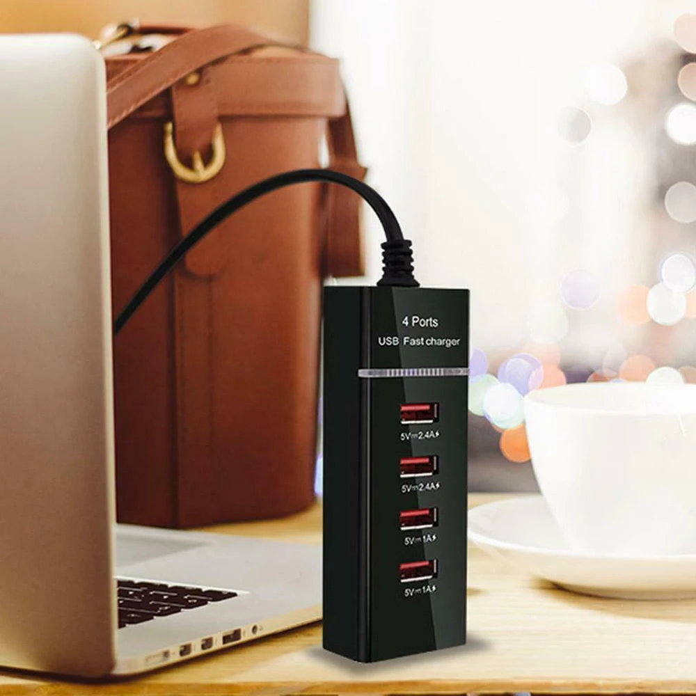 Универсальный ЕС США штекер 4 USB порт быстрое зарядное устройство для телефона Путешествия стены Мощность Быстрая Зарядка адаптер для iPhone для samsung телефонов
