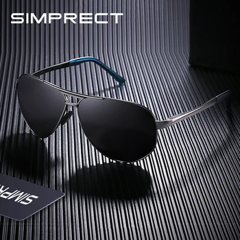 

SIMPRECT 2020 Pilot Sunglasses Men Polarized Retro Driver's Polarized Sunglasses Vintage Sun Glasses For Men Anti-Glare Oculos