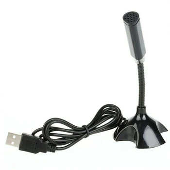 

Adjustable USB Laptop Microphone Mini Studio Speech Meeting Microphone Stand Mic With Holder for Desktop PC Speaker Voice tube