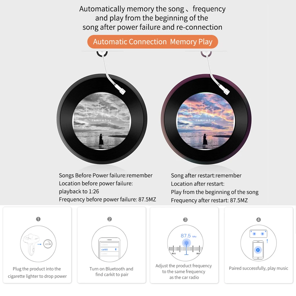 Быстрое зарядное устройство 3,0 TF Автомобильный MP3-плеер для iPhone huawei samsung Dual usb type-C беспроводной Bluetooth 5,0 автомобильное зарядное устройство fm-передатчик