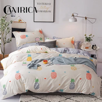 

CANIRICA Bedding Set AB Sides Bed Set Single&King&Queen Size Comforter Kids Child Duvet Cover Pillowcases Bed Cover Bedroom Decor