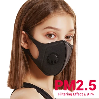 

Polyurethane Motorcycle Face Mask Mouth Caps Breath Valve Balaclava Anti Dust Anti-Pollution Filter PM2.5 Face Masks Reusable