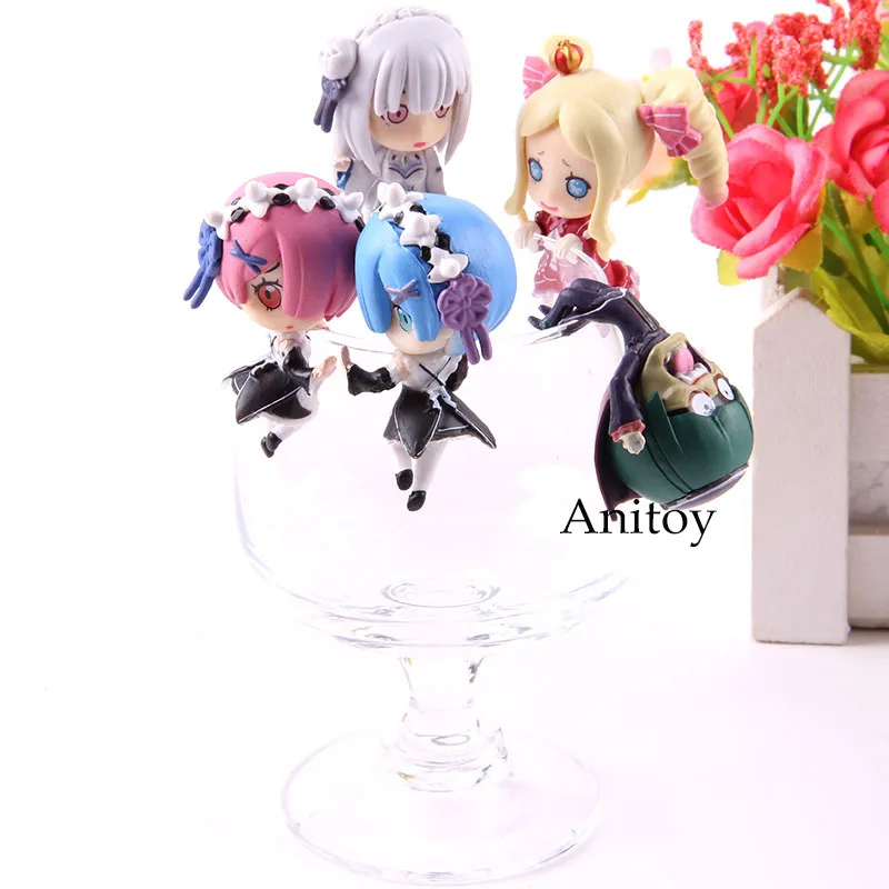 

Action Figure Ram Rem Beatrice Emilia Crusch Karsten PVC Anime Collection Model Toy Re:Life in a Different World From Zero 5pcs/