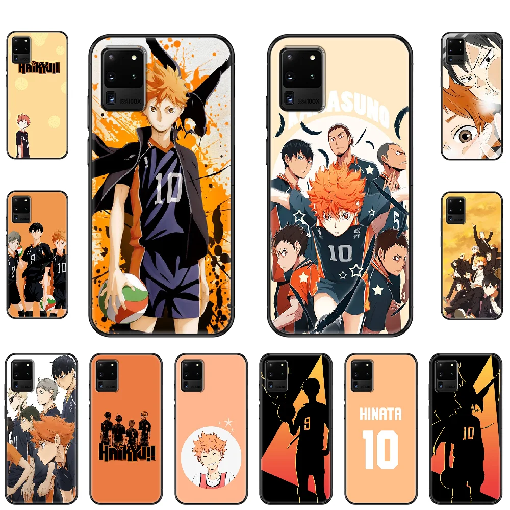 Чехол для телефона с Аниме Haikyuu Samsung Galaxy S 3 4 5 6 7 8 9 10 E Plus Lite Edge Черная задняя крышка