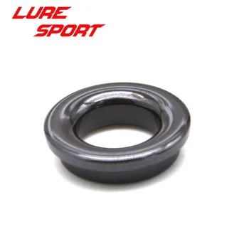 

LureSport 12pcs size 6-20 Thickening Alconite Ring Ceramic Black ring Guide Ring Rod Building component Repair DIY Accessory
