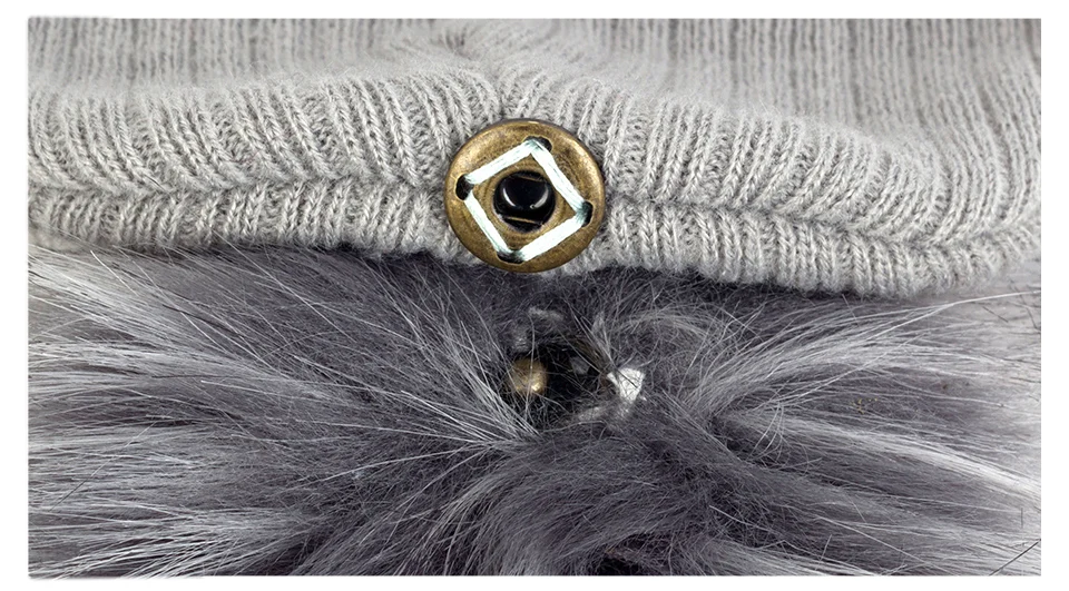 Outdoor Windproof Soft Ribbed Cotton Beanies Hats With Faux Fur pompom Newborn Baby Autumn Winter Warm Fashion Skullies Beanie mens winter hat skullies