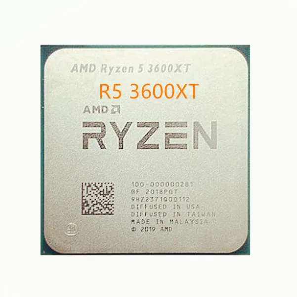 Процессор AMD Ryzen 5 3600XT R5 3 8 ГГц шестиядерный двенадцатипоточный процессор 7 нм 95 Вт