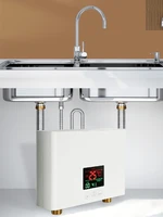 HOKitchen-Chauffe-eau électrique mural, chauffage instantané, affichage de la température LCD, télécommande, 110V, 220V 5