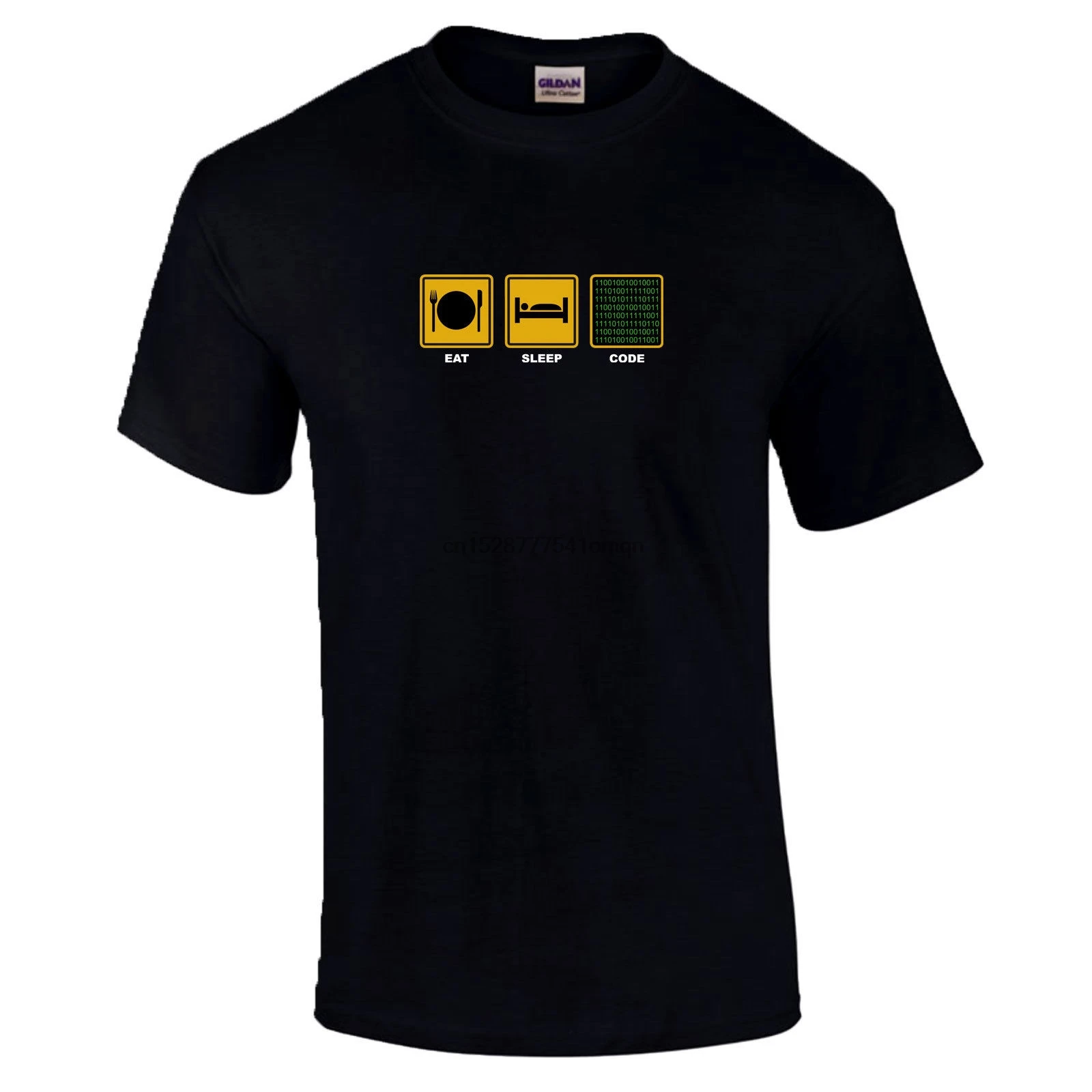 Программатор Eat Sleep CODE IT Geek Nerd Premium Hacker ПК в подарок футболка S-3XL Новые футболки