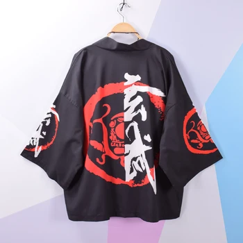 

2020 kimono japanese kimono mujer japan samurai kimono japanese cardigan kimono haori man loose ukiyo e outfits Chinese printing