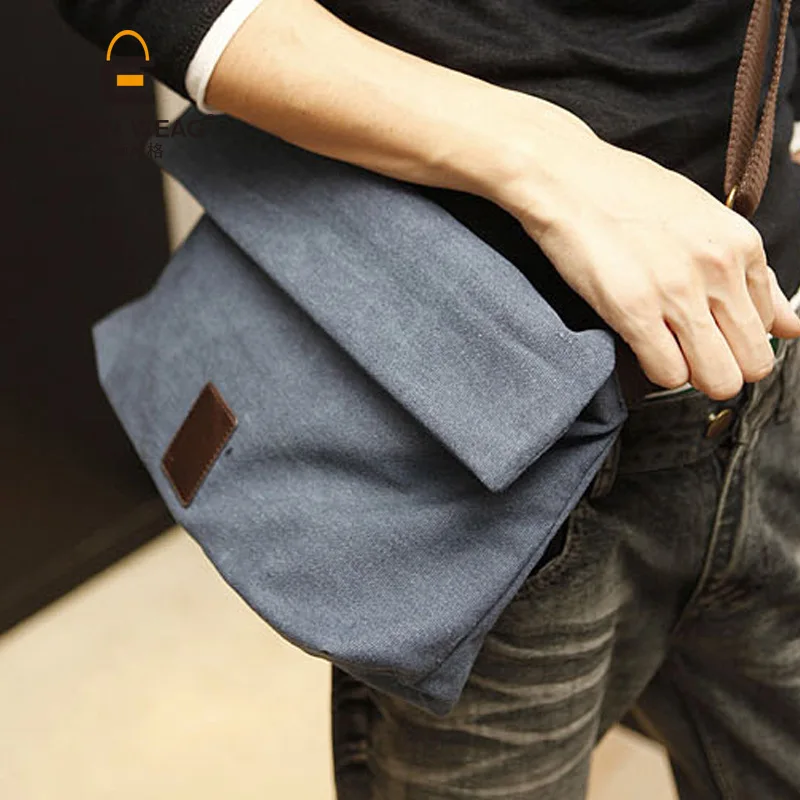 

Men's Shoulder Bag Canvas Korean Casual Crossbody 2019 New JIULIN
