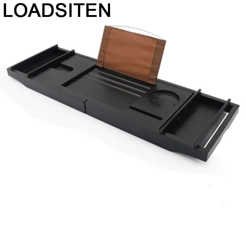 Bamboo Storage Bathroom Book Holder Engelli Tutunma Bar Accessories Accessoires Tray Bathtub Plateau Baignoire Bath Frame | Дом и сад