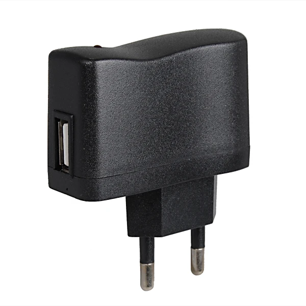 Черный удобный для путешествий ЕС штекер USB AC 100-240 В настенный адаптер зарядного устройства для сотового телефона и MP3 MP4 для зарядки питания