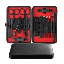 Нержавеющая сталь машинка для стрижки ногтей 18 шт многофункциональные инструменты для ногтей бровей формовочный нож для педикюра Menicue набор для ухода за ногтями