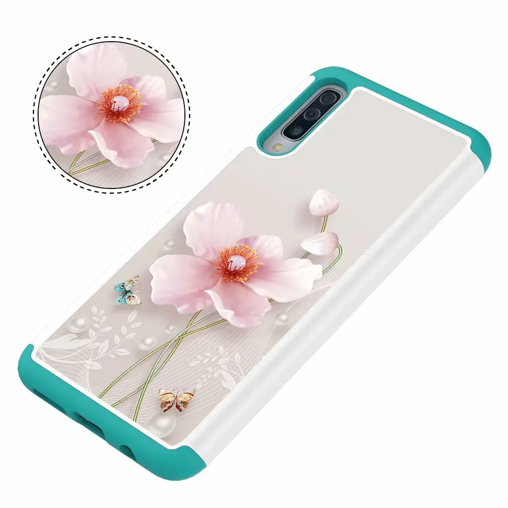 Samsung Galaxy A20 A30 A50 A30S A50S A520 A5 силикон и PC 2 в 1 сверхпрочный противоударный защитный противоударный чехол для телефона