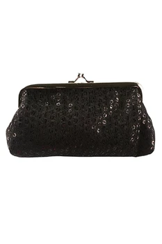

Women Sequins Clutch Evening Party Phone Bag Wallet Purse(black)