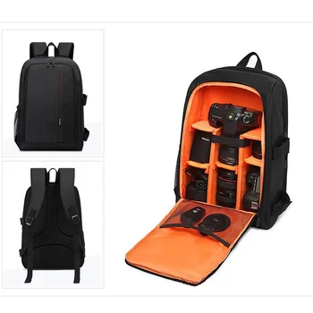 

waterproof backpack Video Digital Camera Bag Multi-functional Outdoor Bag Case for Nikon Canon DSLR camera Lens DJI osmo moble 3