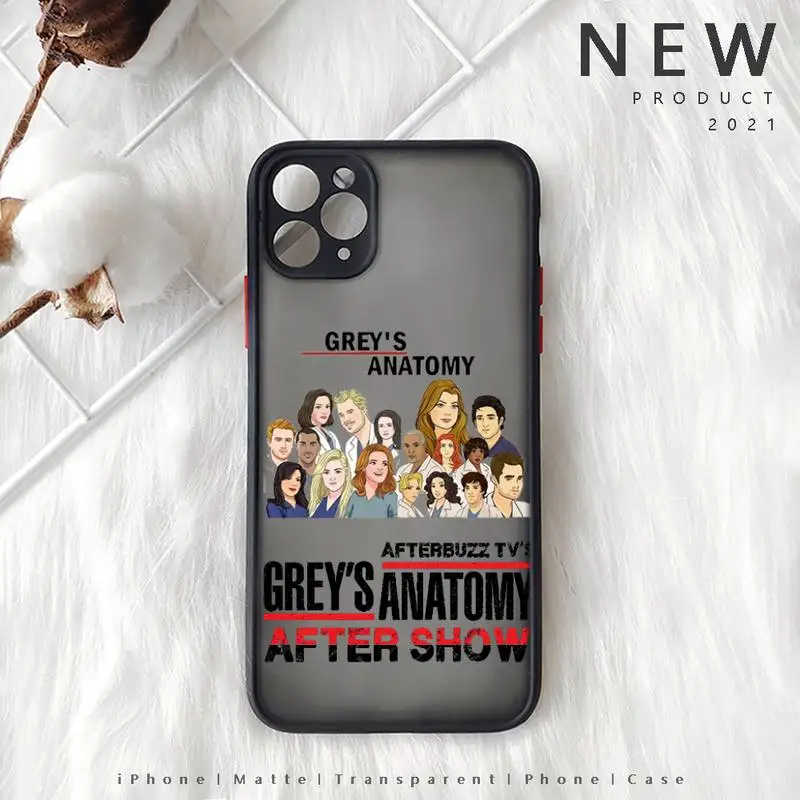 greys anatomy Phone Case For iphone 13 12 11 8 7 plus mini x xs xr pro max matte transparent cover
