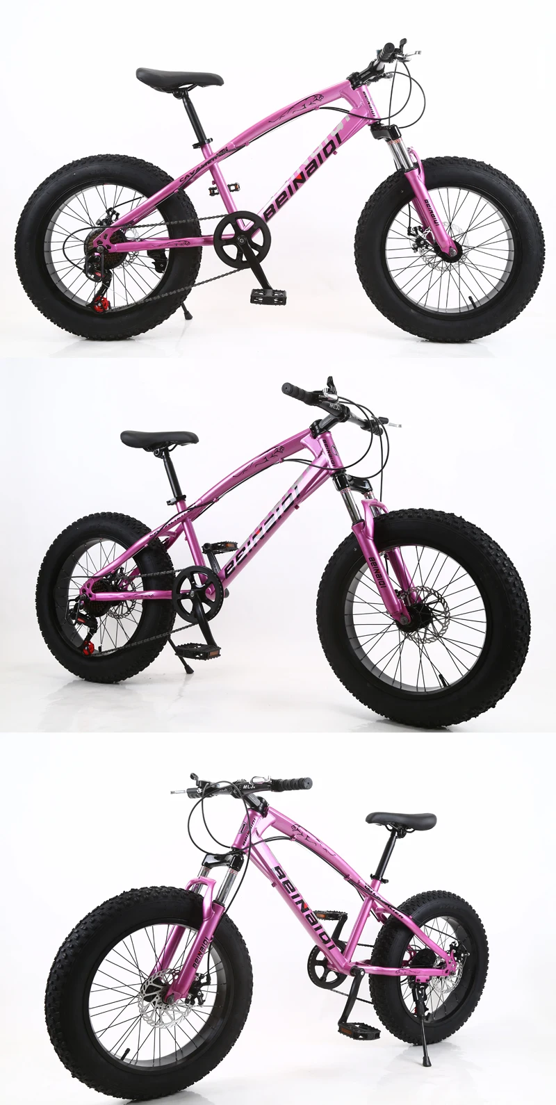 20 inch fat bike children kid fat tire mountain bike Beach cruiser bicycle high quality carbon steel disc brake big wheel MTB