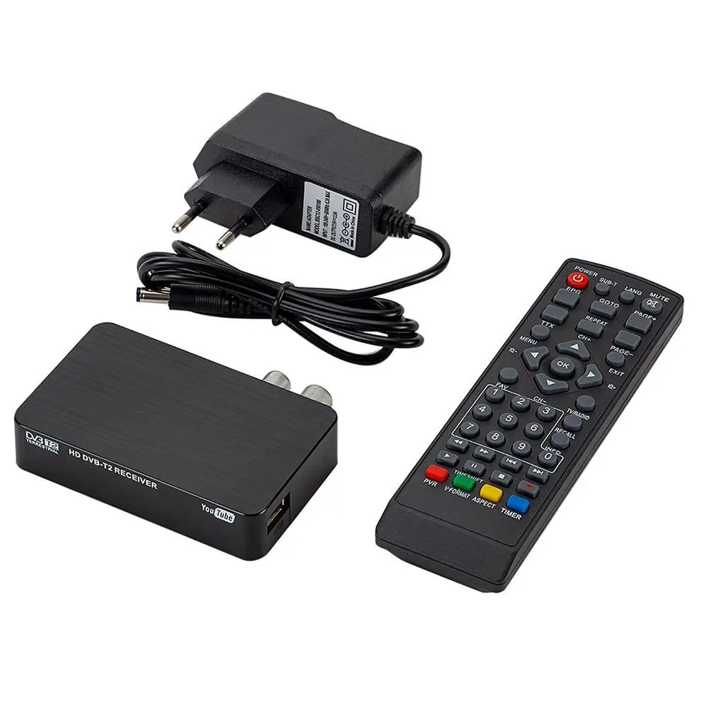 DVB-T2 цифровой приемник поддерживает HEVC DVB-T H264 ТВ-тюнер RJ45 1080P ТВ-приставка Stb приставка Mpeg4 приемник