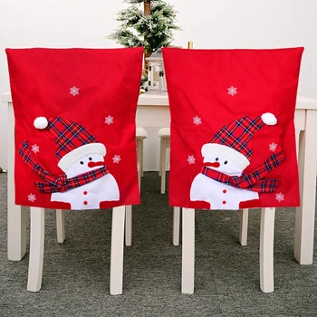 

Merry Christmas Chair Back Cover Christmas Decoration for Home 2020 Noel Navidad Cristmas Decor Xmas Gifts Happy New Year 2021
