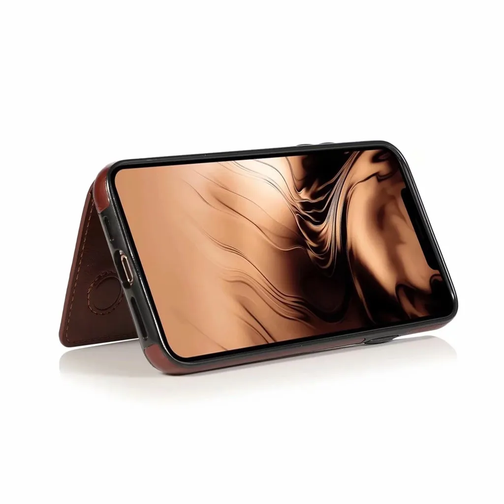 Защитный чехол-кошелек для IPhone 11 Pro 5,8 дюймов, чехол с подставкой, роскошный держатель для карт чехол