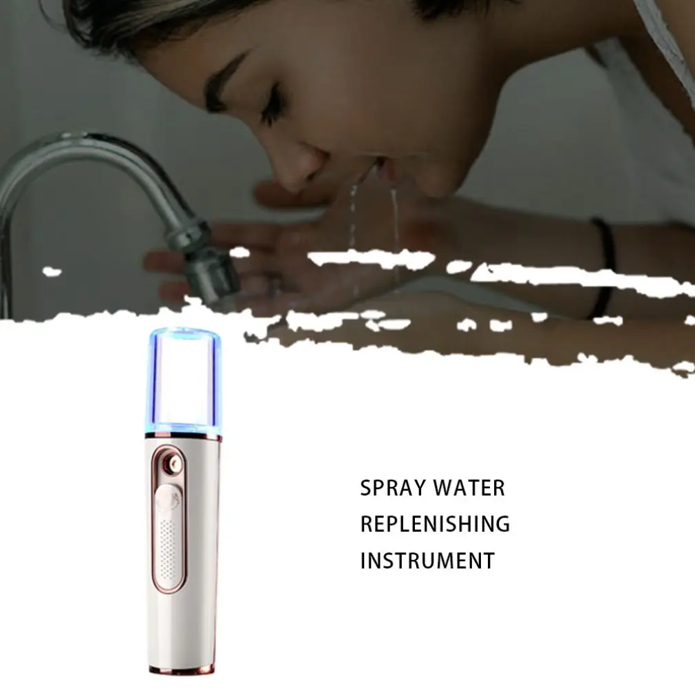 Usb-счетчик воды для зарядки парящий мини-увлажнитель для лица летний горячий увлажняющий спрей инструмент для увлажнения