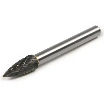 

Set Burr cutter CNC Engraving Processing 5X 1/4" Rotary Carbide CED Tungsten Carbide HRC70