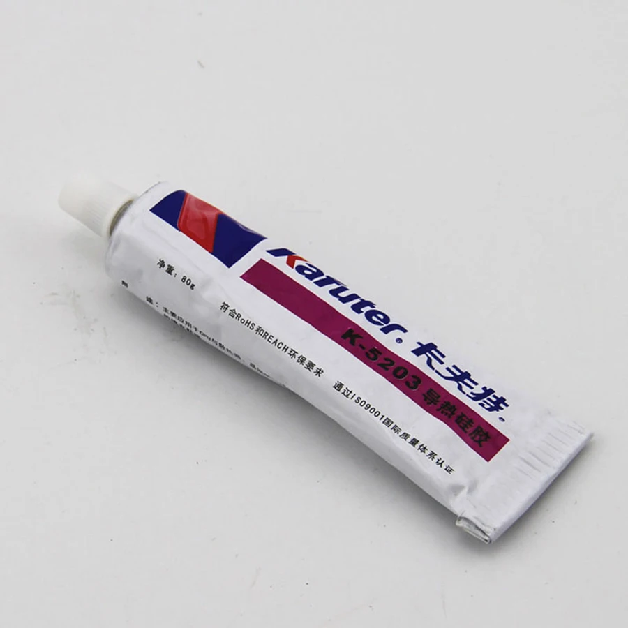 80g Kafuter K-5203 Heatsink CPU Thermal Conductive Silicon Grease Paste Glue Adhesive LED Light Silicon Rubber Gel thermal paste silicone glue thermal glue