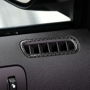 

2Pcs Carbon Fiber Car Door Air Conditioner Outlet Vent Decorative Stickers For Ford Mustang 2009-2013 Car Parts