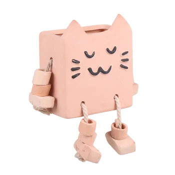 

1pc Flowerpot Novel Decorative Practical Cartoon Bonsai Adornment Flowerpot for Flower Succulent