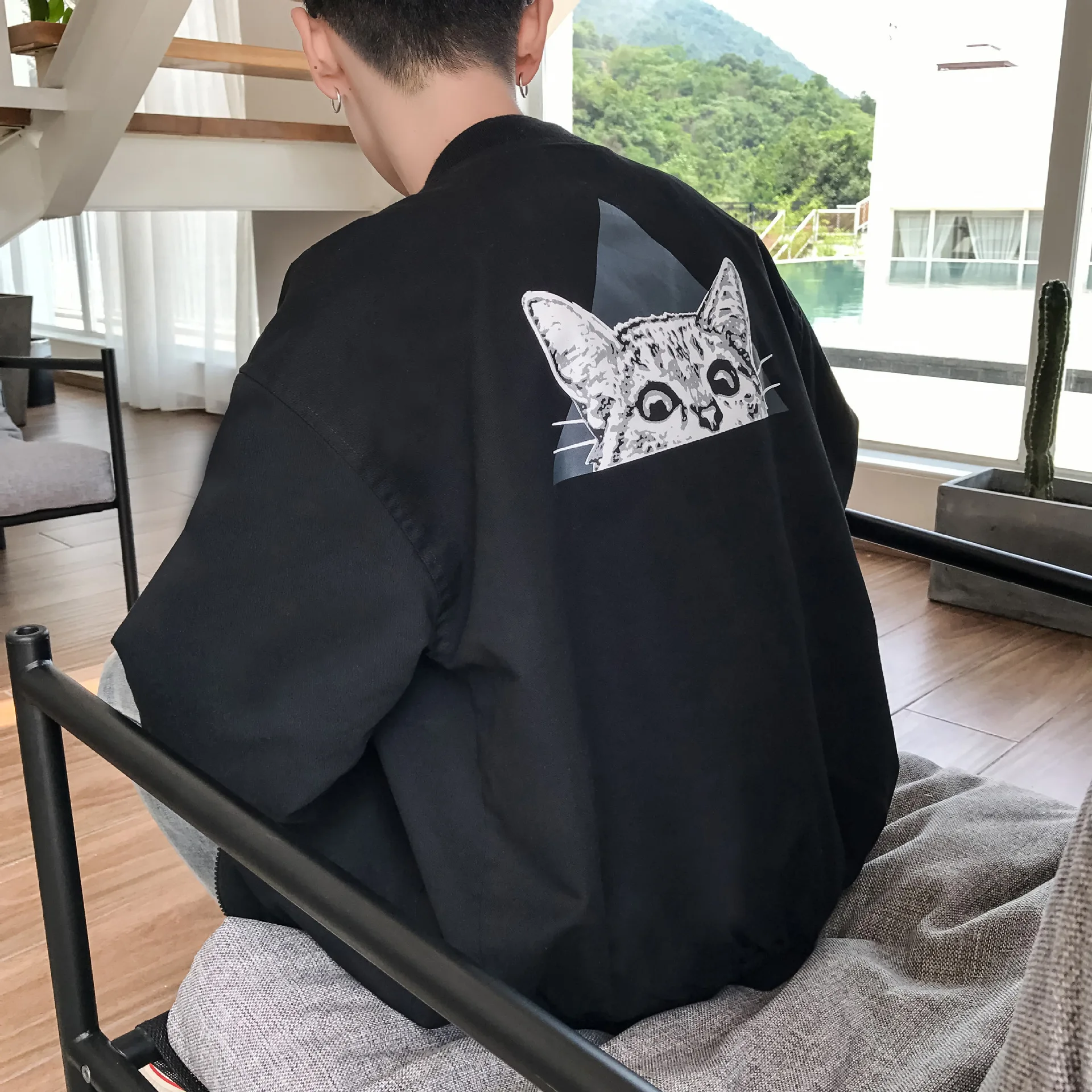 

Spring And Autumn New Style Teenager Aberdeen Versatile Handsome Loose-Fit Jacket Men's Korean-style Trend Students BF Men's