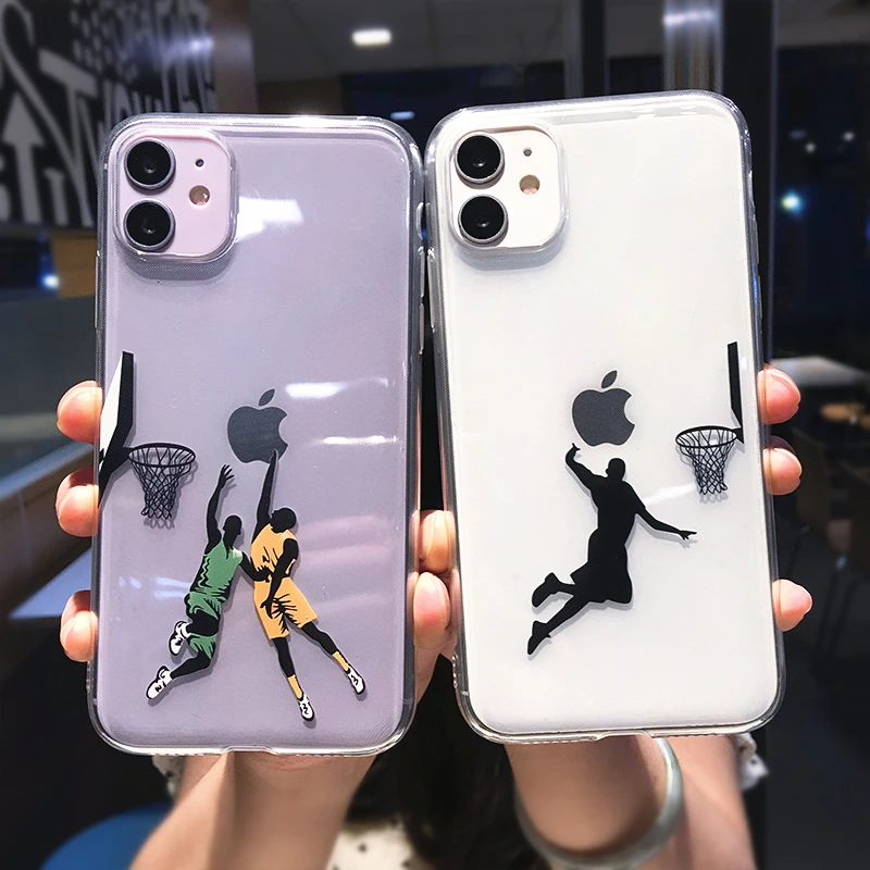 おかしい漫画バスケットボールスラムダンククリア電話ケースiphone 12プロマックスミニ11 Xs Xr 7 8プラス少年透明ソフトカバー Phone Case Covers Aliexpress
