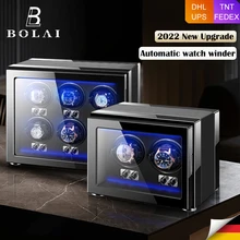 Automatic Watch Winder Top Luxury Brand Mechanical Watch Safe Box with Adjustable TOP Modes Wood Watches Storage Accessories Box