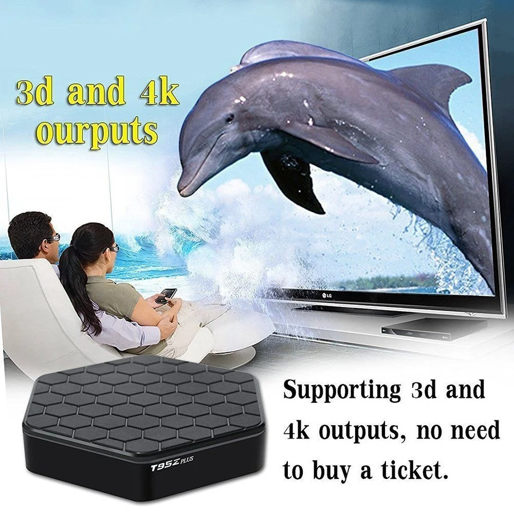 T95Z Plus 2 Гб 16 Гб/3 ГБ 32 ГБ Amlogic S912 Восьмиядерный Android 7,1 OS Smart TV Box HDMI 4K wifi комплект bluetooth Top Box медиаплеер