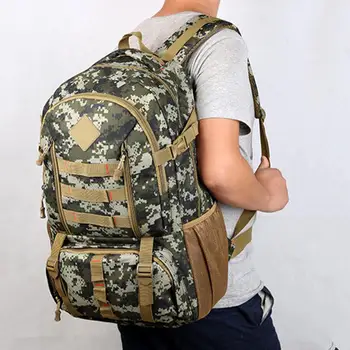 

1Pc 50L Outdoor Mens Camouflage Backpack Waterproof Travel Hiking Bag Rucksack Outdoor Backpack Hiking Bag Backpack Hiking Bag