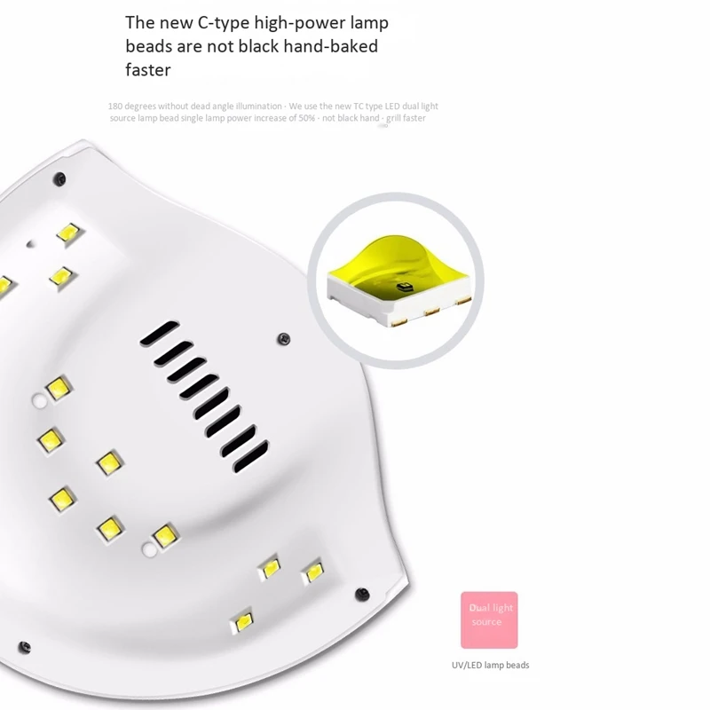 36W Nail Light Uv Gel Light Led Manicure Lamp Nail Dryer Gel Polishing Curing Sensor Lcd Screen and Timer