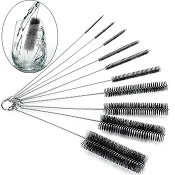 

10pcs Nylon Tube Brushes Straw Set for Drinking Straws / Glasses / Keyboards / Jewelry Cleaning