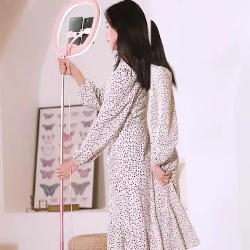 Лампа для селфи с несколькими камерами телефона складной светильник записи в