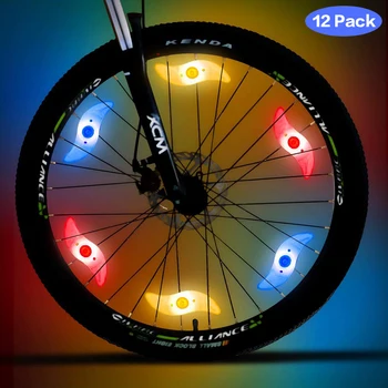 Led Fiets Spoke Licht 12Pcs 6Pcs 1Pc 3 Verlichting Mode Fietswiel Lighs Waterdichte Fiets Veiligheidswaarschuwing licht Fiets Lamp