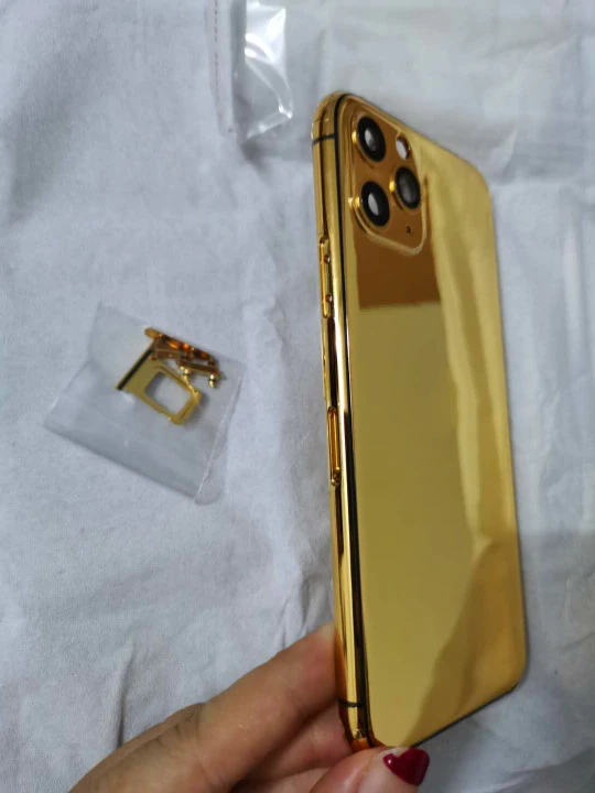 Hot Sale 24k Mirror Gold Chassis Rear Door For Phone 11 Pro Max Battery Housing Middle Frame With Logo Mobile Phone Housings Frames Aliexpress