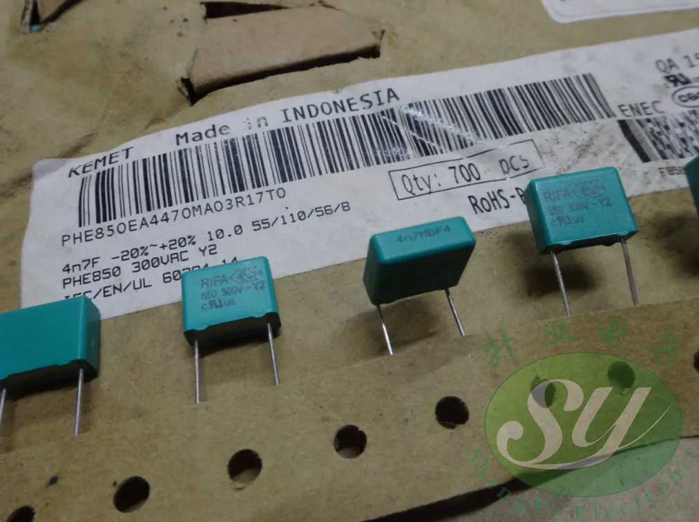 20 штук/50 шт. RIFA PHE850 0 0047 мкФ/300vAC 4.7nf 4700pf 4n7 472 лента пленочный конденсатор бесплатная