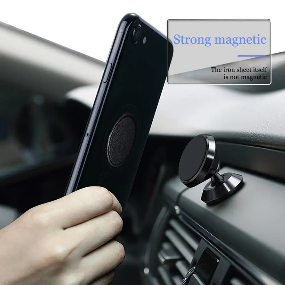 PU Leather Metal Plate For Magnetic Car Phone Holder Magnet Phone Stand GPS Holder Accessory 3M Adhesive PU Iron Sheet